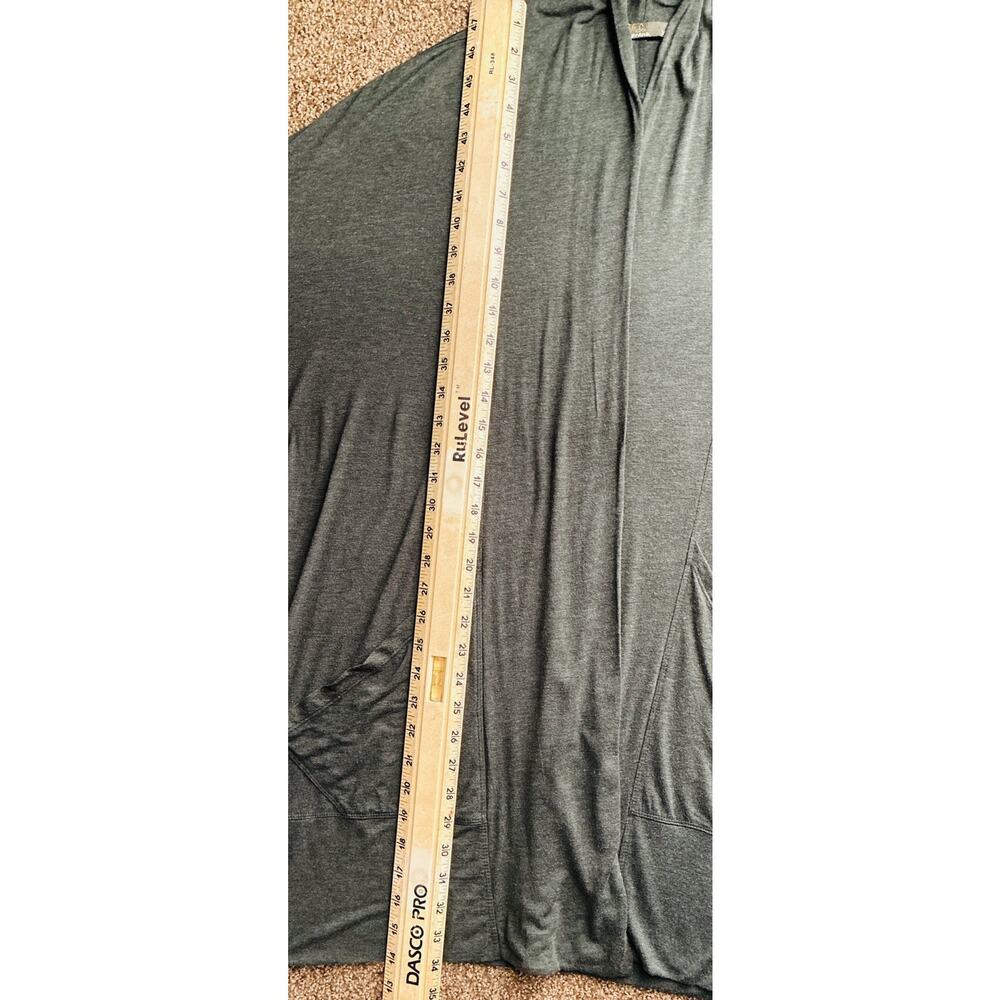 prAna Foundation Lenzing Modal Wrap Womens XL Green Open Front Pockets Duster - Picture 8 of 8